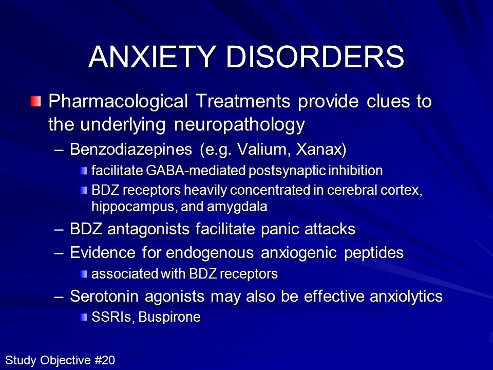 xanax panic disorders